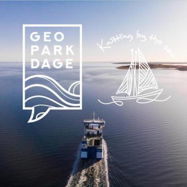 Strikke cruise i øhavet event under Geopark Dage 2024 foto af Ø-færgen set fra luften