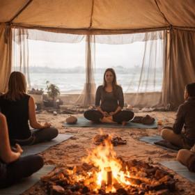 morgen yoga under Faaborg vinterdage