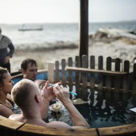 Strik og hækl i vildmarksbad